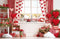 Kate Saint Valentin Cuisine Cœurs Toile de fond en Polar conçue par Emetselch - Kate Backdrop FR
