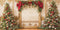 Kate Sapins de Noël Mur Rétro Or Toile de fond conçue par Emetselch