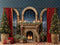 Kate Noël Cheminée Fenêtre Sapin Toile de fond en Laine conçue par Emetselch - Kate Backdrop FR