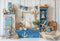 Kate Nautique Bateaux Cake Smash Bleu Toile de fond conçue par Emetselch