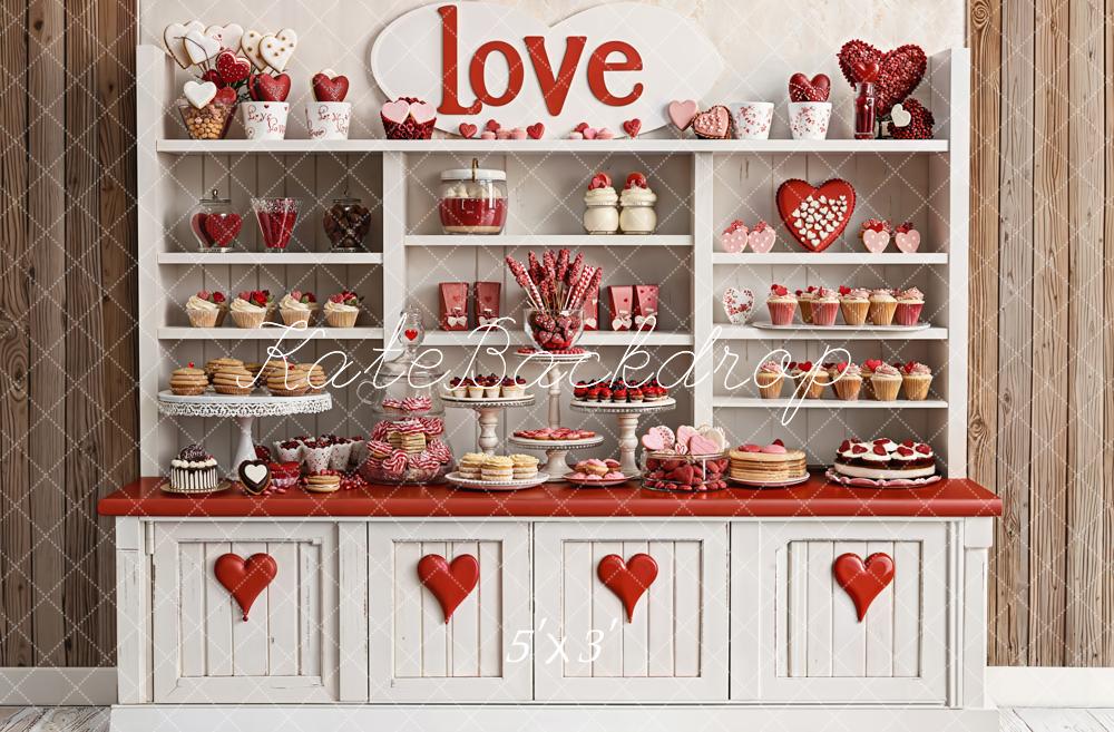 Kate Saint Valentin Desserts Gâteaux Toile de fond conçue par Emetselch