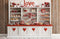 Kate La Saint Valentin Pâtisserie Cœurs Toile de fond en Polar conçue par Emetselch