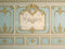 Kate Mur Vintage Or Bleu Fleurs Toile de fond conçue par Mini MakeBelieve