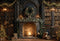 Kate Noël Cheminée Livres Décorations Toile de fond conçue par Emetselch - Kate Backdrop FR