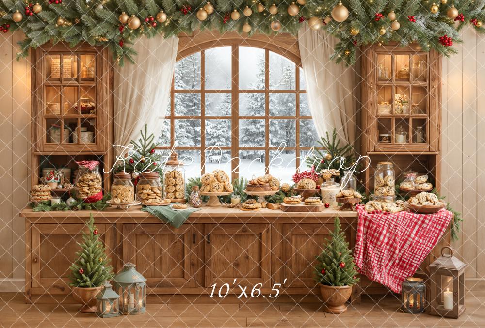 Kate Noël Biscuits Cuisine Fenêtre Toile de fond en Laine conçue par Emetselch - Kate Backdrop FR