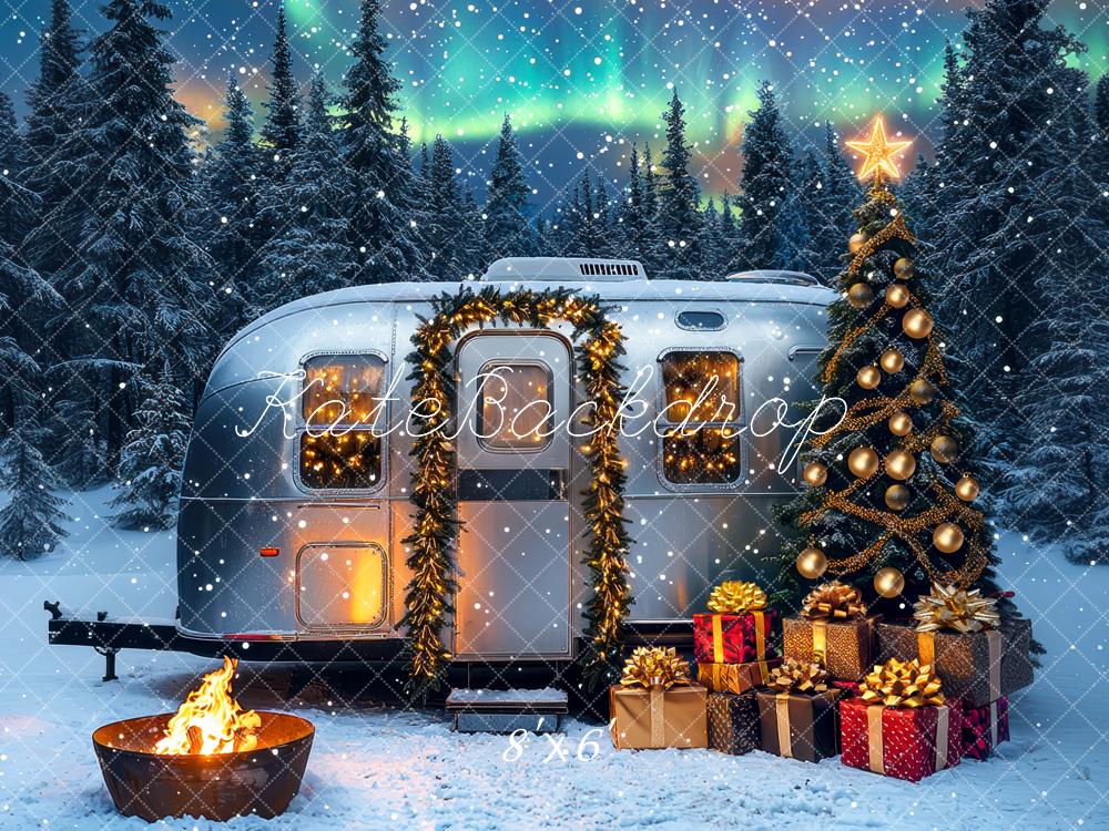 Kate Noël Caravane Forêt Feu Cadeaux Toile de fond conçue par Mini MakeBelieve - Kate Backdrop FR