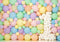 FLASH #1 Kate Anniversaire Ballons Coloré Pastel Toile de fond conçue par Kerry Anderson