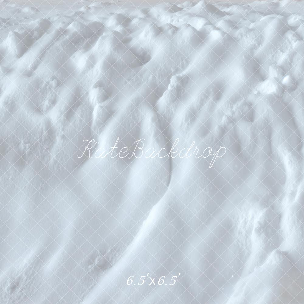 Kate Hiver Neige Texture Blanc Sol Toile de fond conçue par Kate Image
