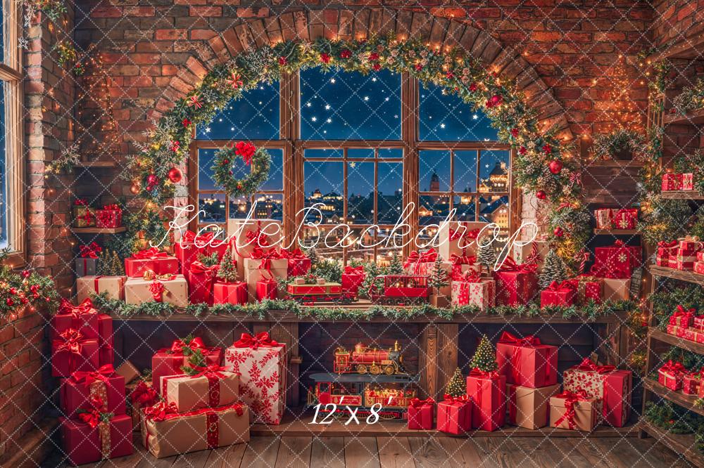 Kate Noël Fenêtre Cadeaux Lumière Toile de fond en Laine conçue par Emetselch - Kate Backdrop FR