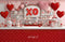 Kate Saint Valentin Bonbons Cœurs Rouge Toile de fond en Laine conçue par Emetselch - Kate Backdrop FR