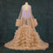Kate Col en V Maille Manche mi-longue Longue Robe de Grossesse pour Séance Photo - Kate Backdrop FR