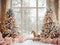 Kate Noël Sapins Cheval Fenêtre Cadeaux Toile de fond conçue par Patty Roberts