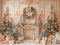 Kate Noël Sapins Cheminée Cadeaux Toile de fond en Laine conçue par Emetselch - Kate Backdrop FR