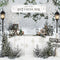 Kate Hiver Bar Cacao Forêt Neige Toile de fond conçue par Emetselch