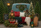 Kate Noël Camion Chocolat Chaud Sapins Toile de fond conçue par Mini MakeBelieve - Kate Backdrop FR