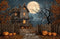 Kate Halloween Maison Citrouilles Toile de fond en Laine conçue par Emetselch - Kate Backdrop FR
