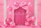 Kate Anniversaire Rose Nœud Ballons Toile de fond en Polar conçue par Emetselch