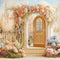 Kate Château Porte Fleurs Pastel Toile de fond conçue par Emetselch