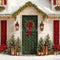 Kate Noël Maison Neige Lanternes Toile de fond conçue par Emetselch