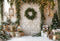 Kate Sapin de Noël Porte Cadeaux Neige Toile de fond conçue par Emetselch - Kate Backdrop FR