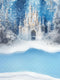 Kate Château Forêt Neige Hiver Toile de fond conçue par Emetselch