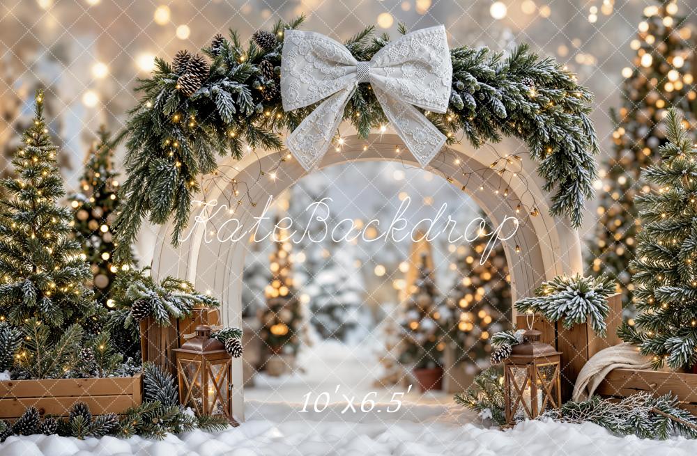 Kate Noël Arche Sapin Lumière Toile de fond conçue par Emetselch - Kate Backdrop FR