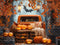 Kate Halloween Camion Citrouilles Toile de fond en Laine conçue par Emetselch - Kate Backdrop FR