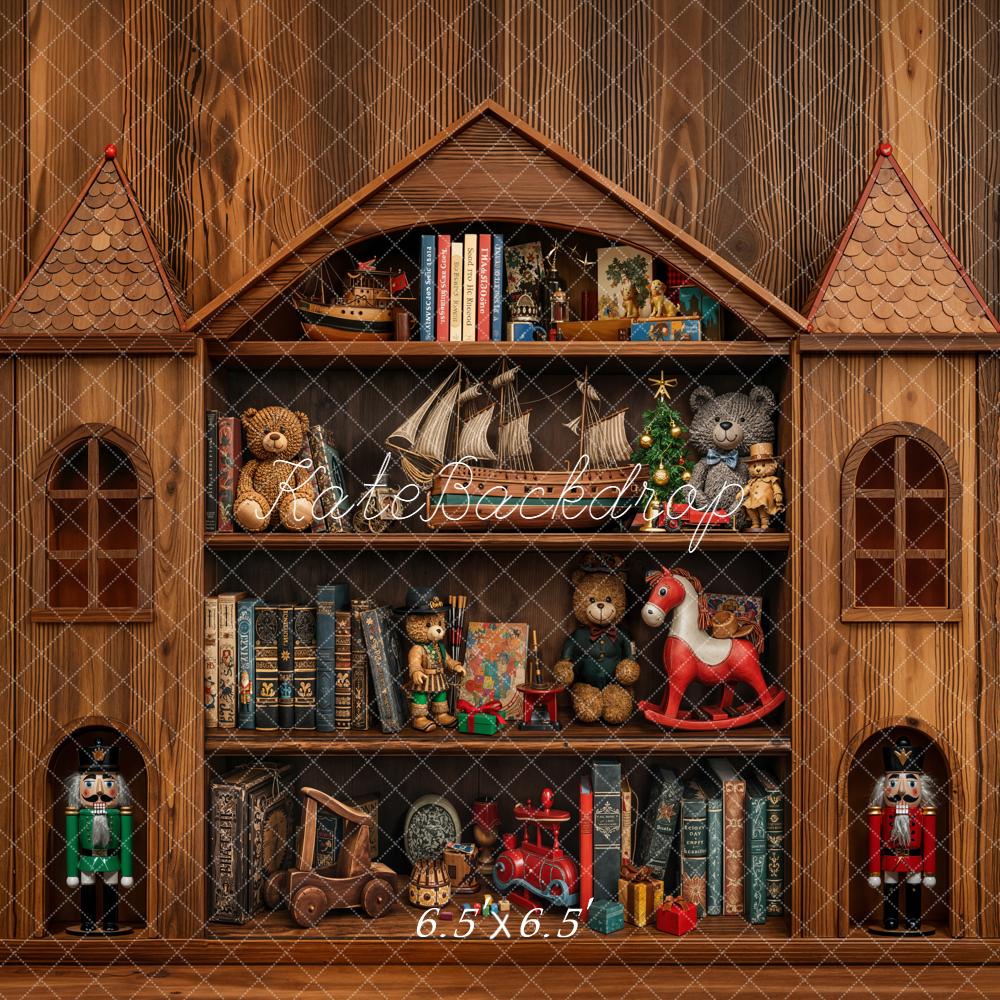 Kate Château Jouets Livres Bois Toile de fond conçue par Emetselch - Kate Backdrop FR