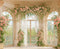 Kate Mariage Arche Fleurs Colonnes Toile de fond en Polar conçue par Emetselch - Kate Backdrop FR