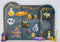Kate Halloween Bonbons Maison Chat Toile de fond conçue par Patty Roberts - Kate Backdrop FR