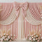 Kate Mariage Rideaux Nœud Fleurs Rose Toile de fond conçue par Mini MakeBelieve - Kate Backdrop FR