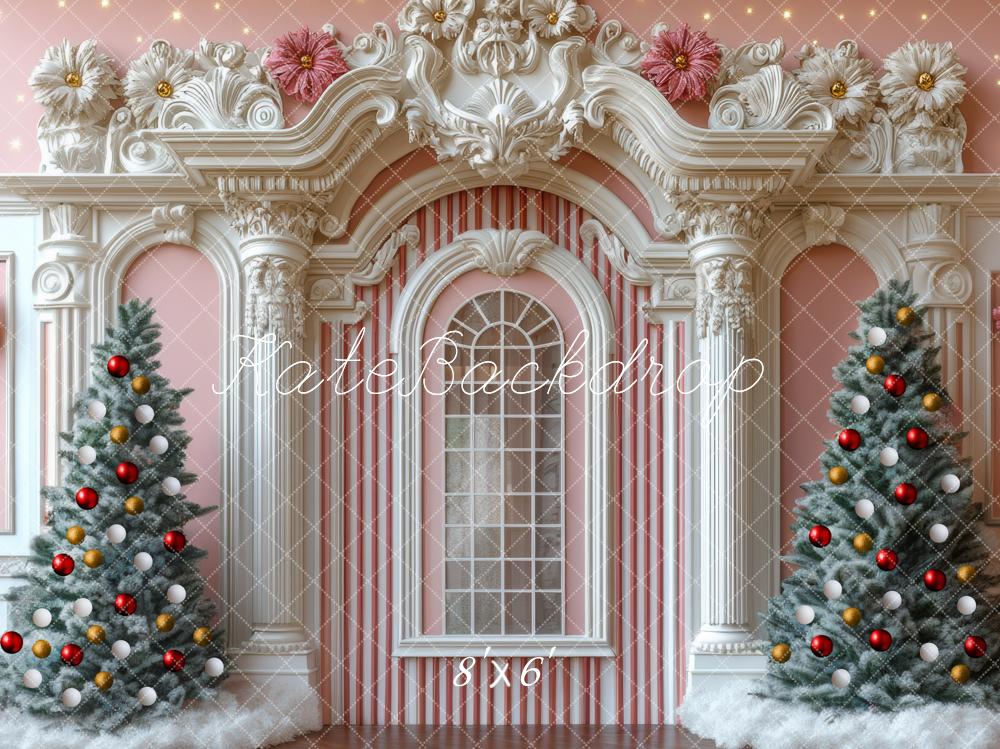Kate Sapin de Noël Palais Rétro Arche Toile de fond conçue par Mini MakeBelieve - Kate Backdrop FR