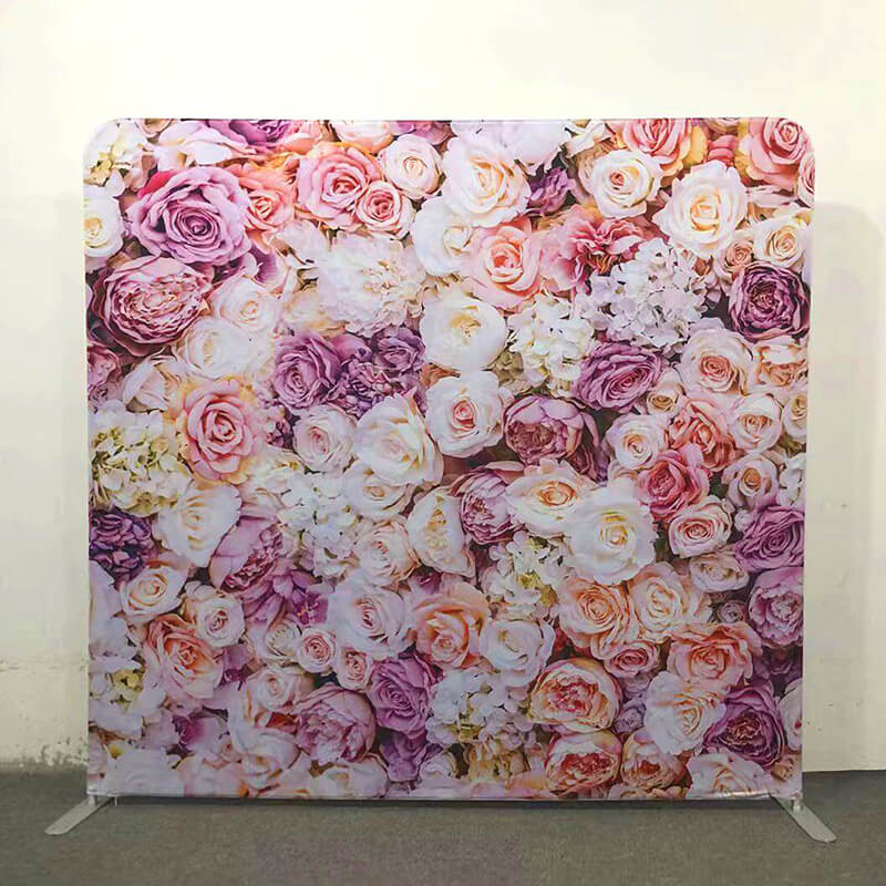 Kate Housse de Fond à Coussins en Tissu Tensionné Recto-Verso 2,4x2,3m avec Support