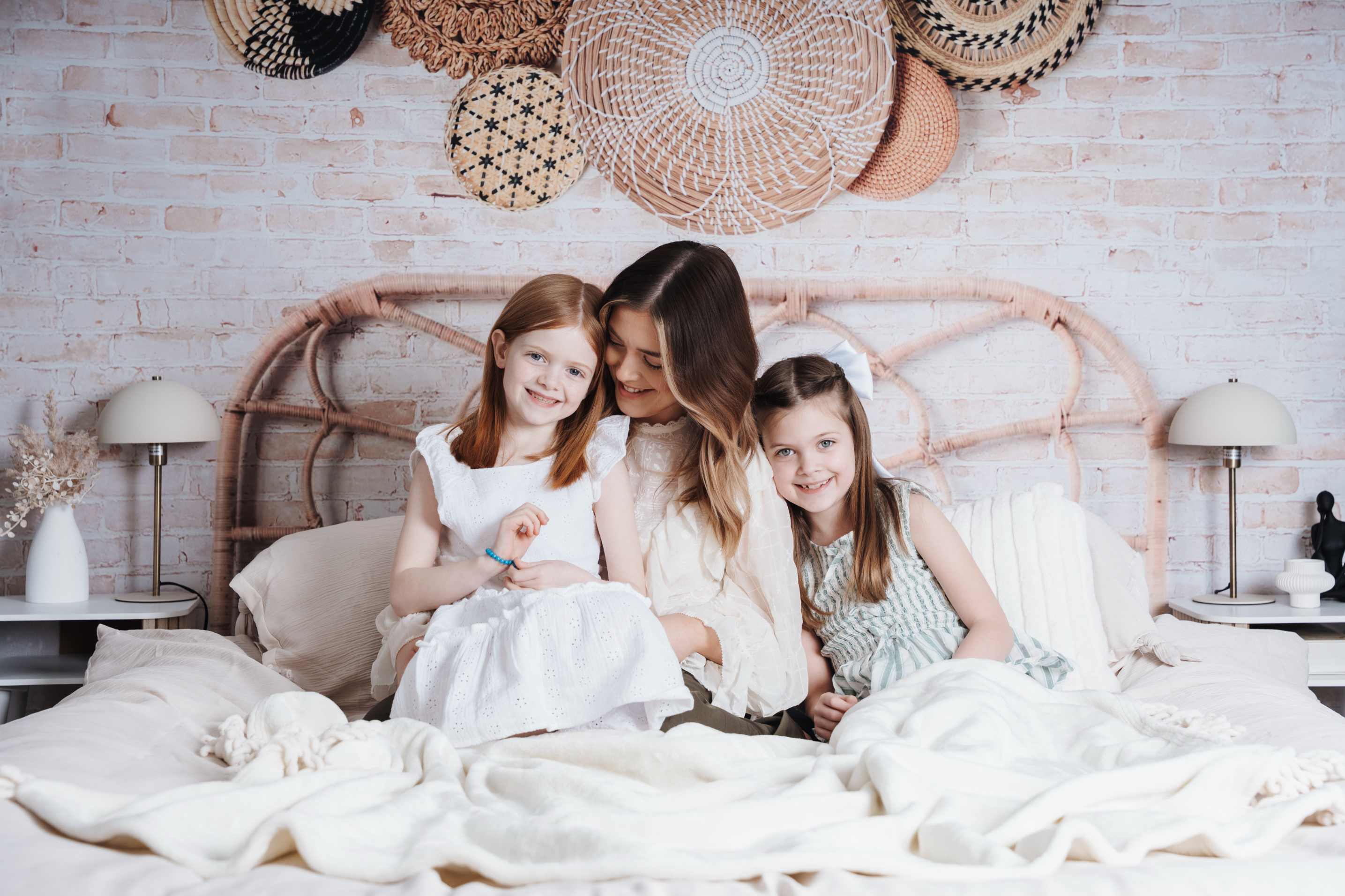 Kate Paniers Tête de lit Boho Toile de fond conçue par Mandy Ringe - Kate Backdrop FR