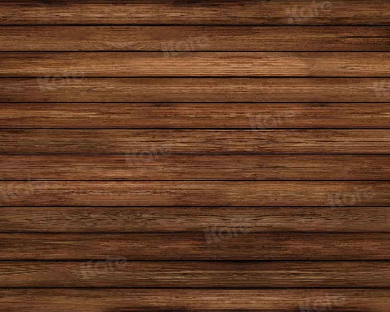 Kate Planche de Bois Marron foncé Toile de Fond conçue par Kate Image