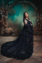 Kate Maille Col en V Manches longues Robe de Grossesse pour Séance Photo - Kate Backdrop FR