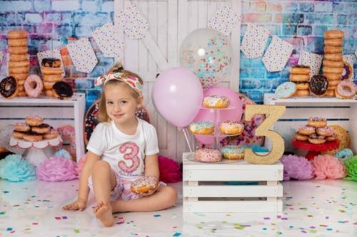 Kate Beignet Bannière Porte Blanc Enfant Toile de fond pour la photographie - Kate Backdrop FR