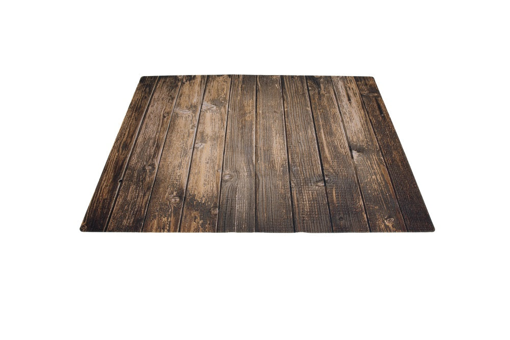 Kate tapis de sol en caoutchouc imprimé par ordinateur en bois vintage marron - Kate Backdrop FR