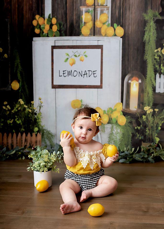 Kate Stand de limonade Été Mur en bois Toile de fond conçue par Jia Chan Photographie - Kate Backdrop FR