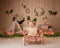 Kate Printemps Fleurs Camping Enfants Toile de fond conçu par Mandy Ringe - Kate Backdrop FR