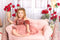 Kate Saint-Valentin Maison en bois Porte Blanc Toile de fond conçue par Emetselch - Kate Backdrop FR