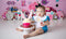 Kate Rayures roses et blanches Toile de fond pour la photographie - Kate Backdrop FR