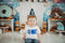 Kate Donut Brun Bannière Enfant Mur de briques Toile de fond pour la photographie - Kate Backdrop FR
