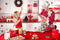 Kate Cuisine Blanc & Rouge Noël Toile de fond pour la photographie - Kate Backdrop FR