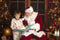 Kate Porte Noël Hiver Nuit Toile de fond pour la photographie - Kate Backdrop FR