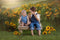 Kate Été Prairie Montagne Tournesol Toile de fond conçue par Lisa Granden - Kate Backdrop FR