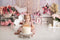 Kate Anniversaire Fleurs Boho Cake Smash Toile de fond Conçu par Emetselch - Kate Backdrop FR