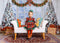 Kate Fenêtre Blanc Hiver Sapin de Noël Toile de fond Conçu par Chain Photographie - Kate Backdrop FR