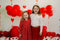 Kate Saint Valentin Ballons Amour Coeur Toile de fond conçue par Uta Mueller - Kate Backdrop FR