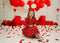 Kate Saint Valentin Ballons Amour Coeur Toile de fond conçue par Uta Mueller - Kate Backdrop FR